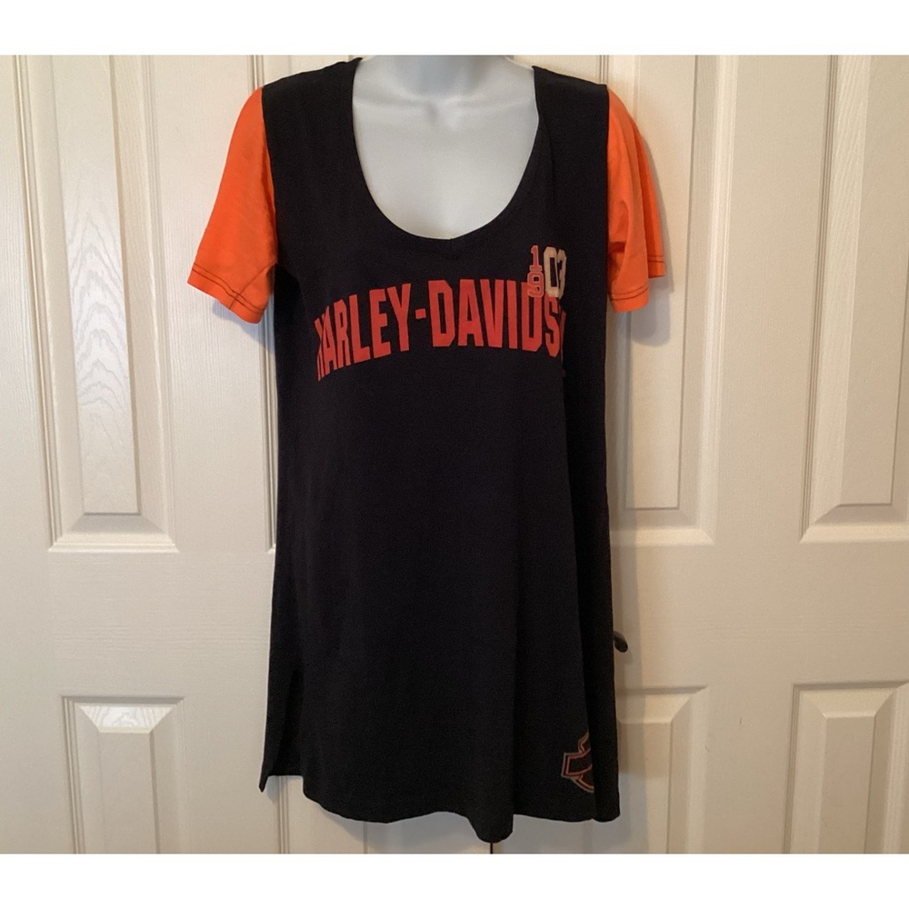 Harley Davidson Ralph Marlin Ladies Short Sleeve Scoop Neck Top